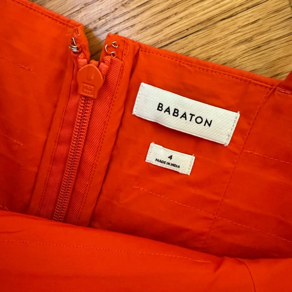 Babaton Vault Poplin Dress - Hot Cheeky Red - Picture 8 of 9